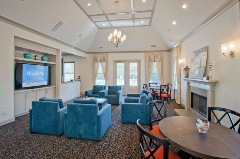 River Bend Clubhouse Lounge Riverbend at Florham